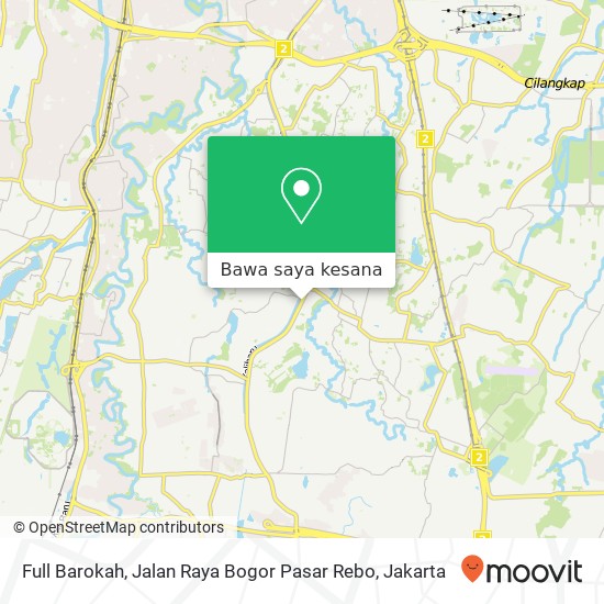 Peta Full Barokah, Jalan Raya Bogor Pasar Rebo