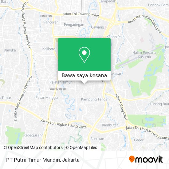 Peta PT Putra Timur Mandiri