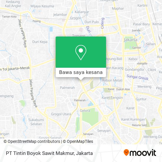 Peta PT Tintin Boyok Sawit Makmur