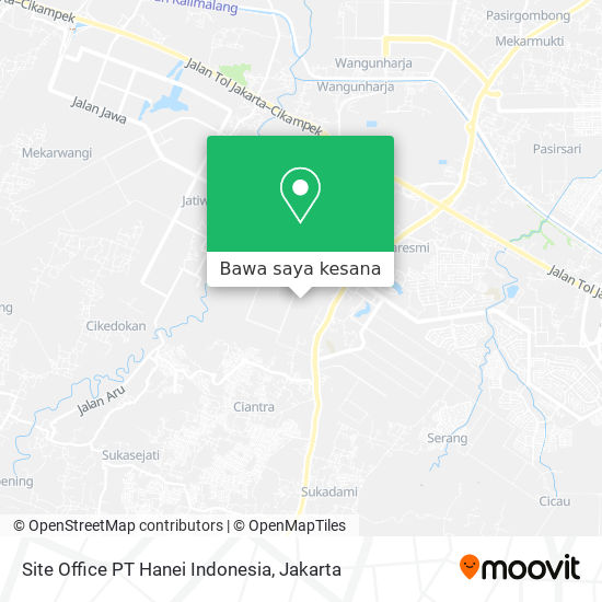 Peta Site Office PT Hanei Indonesia