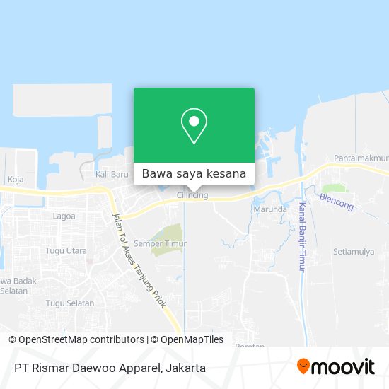 Peta PT Rismar Daewoo Apparel