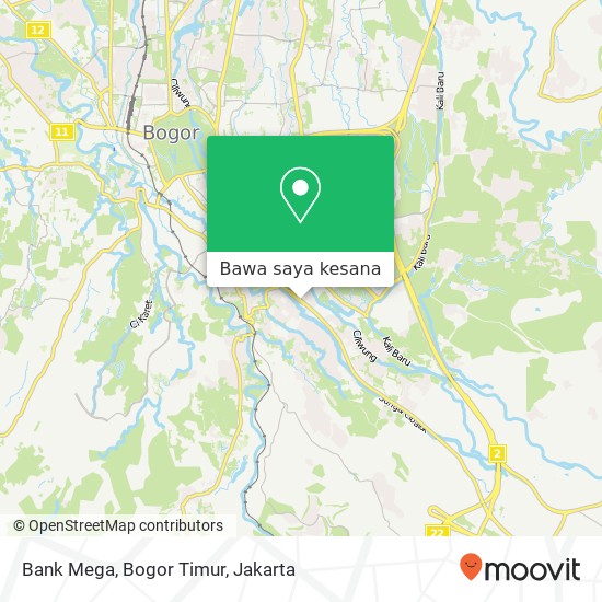 Peta Bank Mega, Bogor Timur