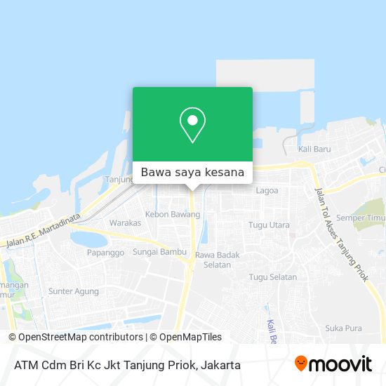 Peta ATM Cdm Bri Kc Jkt Tanjung Priok