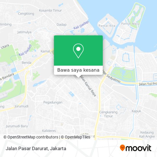 Peta Jalan Pasar Darurat