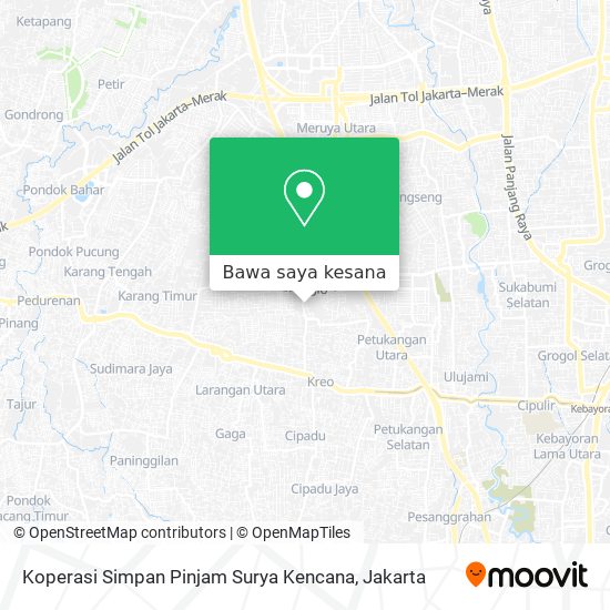 Peta Koperasi Simpan Pinjam Surya Kencana