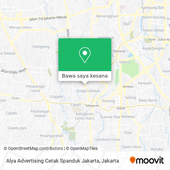 Peta Alya Advertising Cetak Spanduk Jakarta