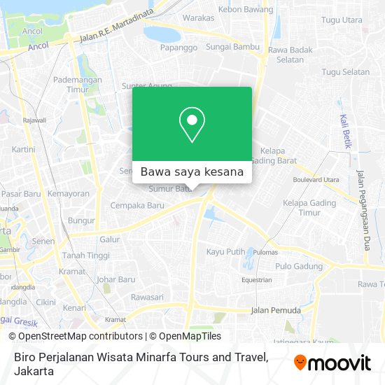 Peta Biro Perjalanan Wisata Minarfa Tours and Travel