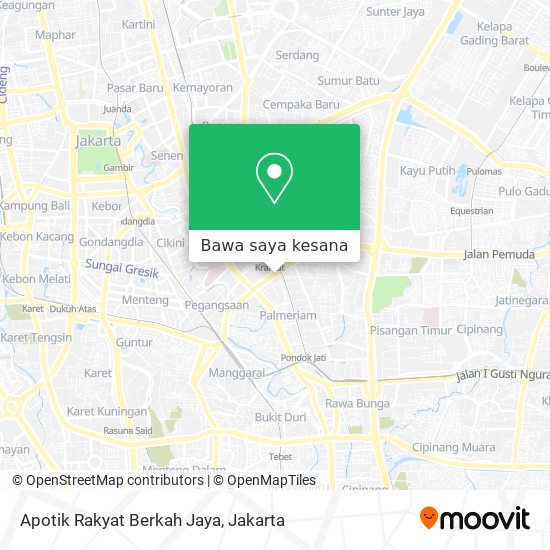 Peta Apotik Rakyat Berkah Jaya