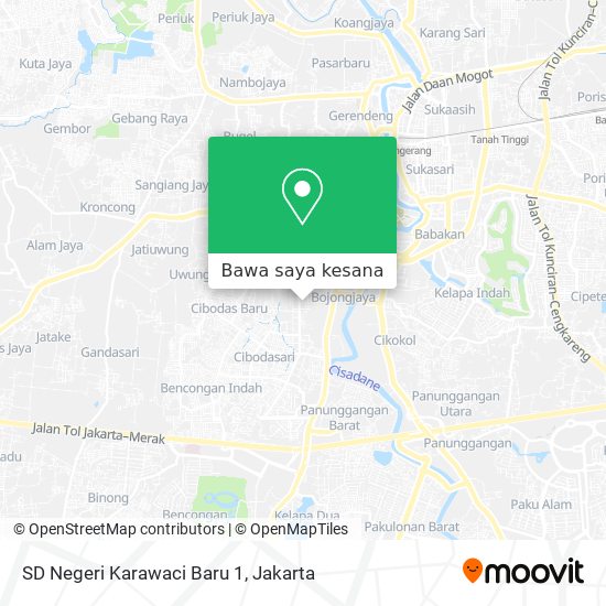 Peta SD Negeri Karawaci Baru 1