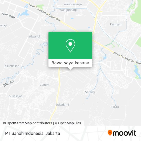 Peta PT Sanoh Indonesia