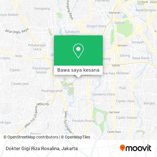 Peta Dokter Gigi Riza Rosalina