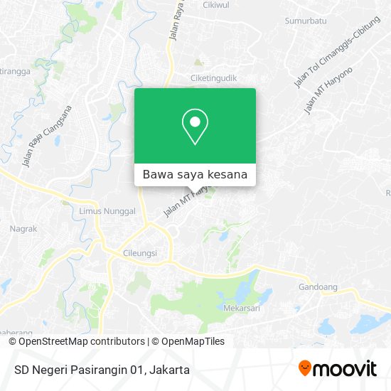 Peta SD Negeri Pasirangin 01