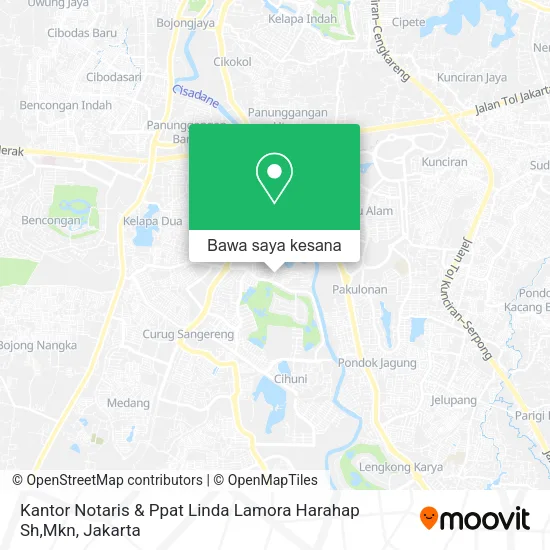 Peta Kantor Notaris & Ppat Linda Lamora Harahap Sh,Mkn