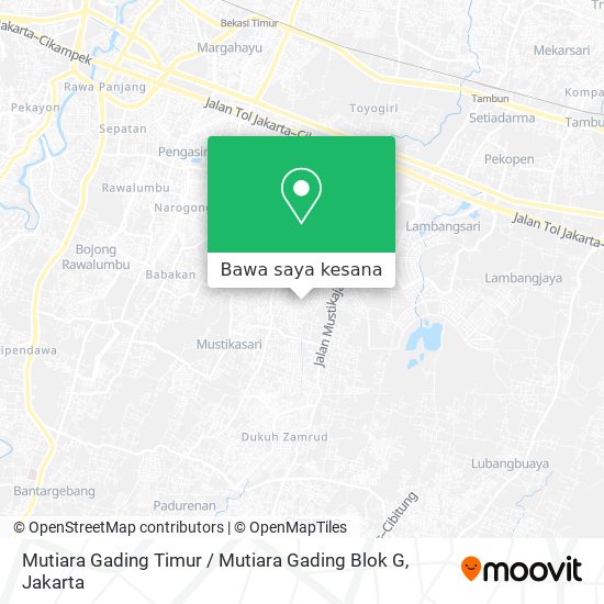 Peta Mutiara Gading Timur / Mutiara Gading Blok G