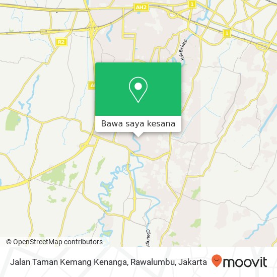 Peta Jalan Taman Kemang Kenanga, Rawalumbu