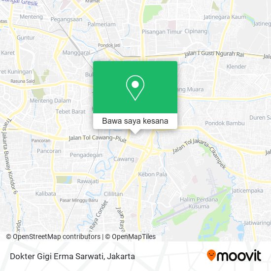 Peta Dokter Gigi Erma Sarwati