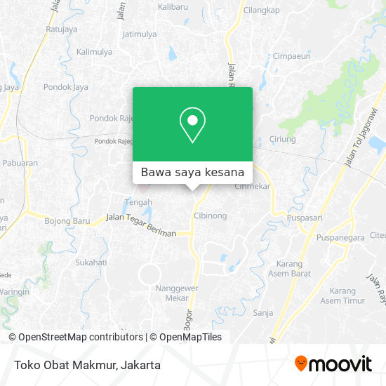 Peta Toko Obat Makmur