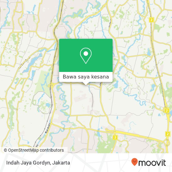 Peta Indah Jaya Gordyn, Jalan Menpor