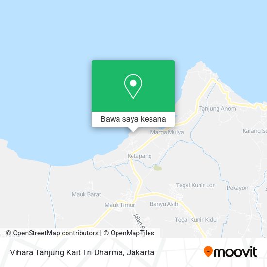 Peta Vihara Tanjung Kait Tri Dharma, Mauk