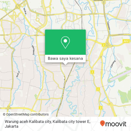 Peta Warung aceh Kalibata city, Kalibata city tower E