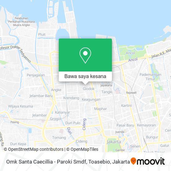 Peta Omk Santa Caecillia - Paroki Smdf, Toasebio