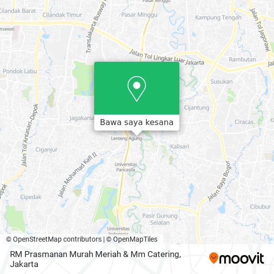 Peta RM Prasmanan Murah Meriah & Mm Catering