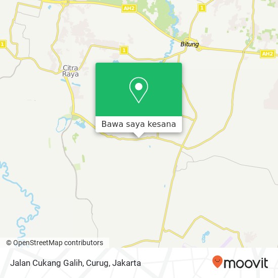 Peta Jalan Cukang Galih, Curug