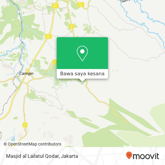 Peta Masjid al Lailatul Qodar, Indonesia
