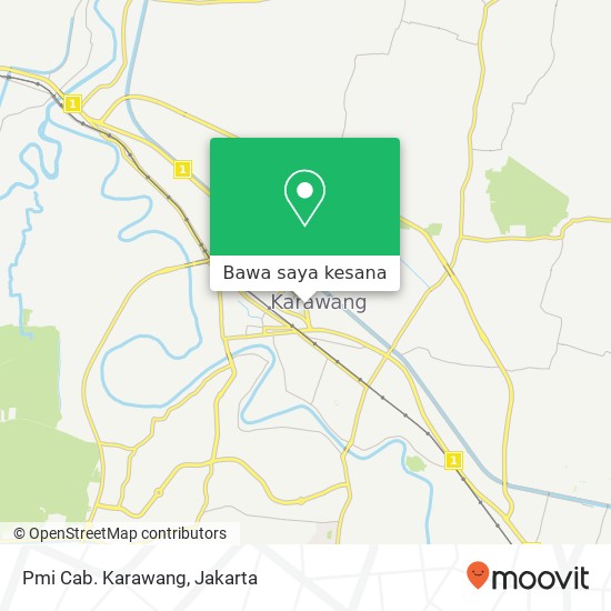 Peta Pmi Cab. Karawang, Jalan Jend. A. Yani