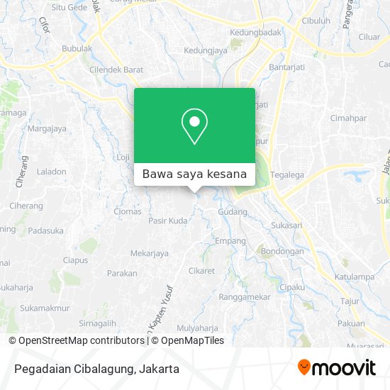 Peta Pegadaian Cibalagung