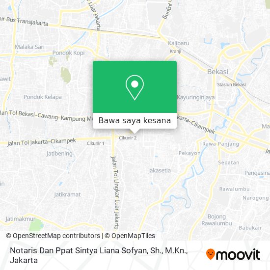 Peta Notaris Dan Ppat Sintya Liana Sofyan, Sh., M.Kn.