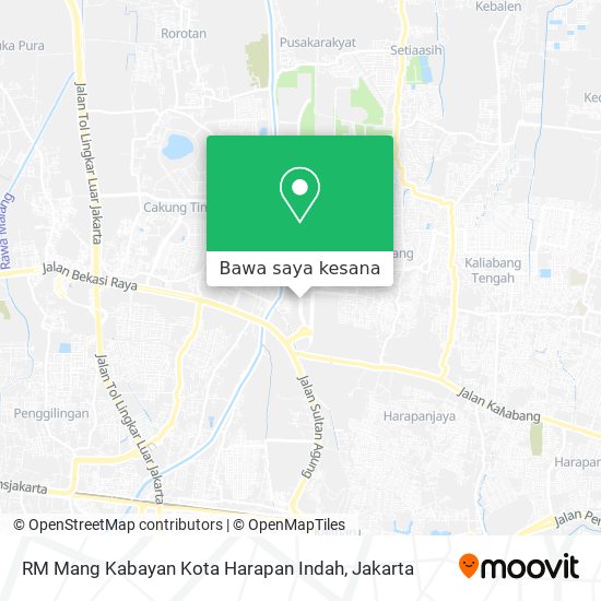 Peta RM Mang Kabayan Kota Harapan Indah