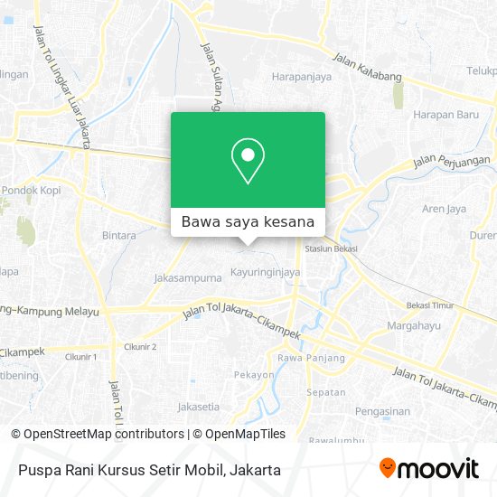 Peta Puspa Rani Kursus Setir Mobil