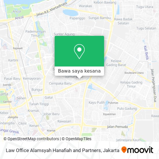 Peta Law Office Alamsyah Hanafiah and Partners