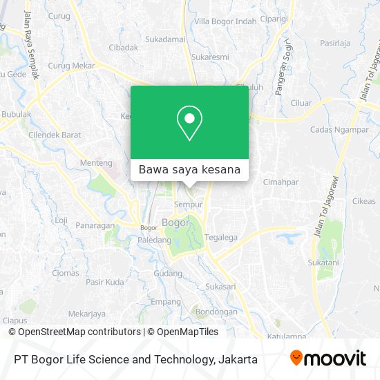 Peta PT Bogor Life Science and Technology
