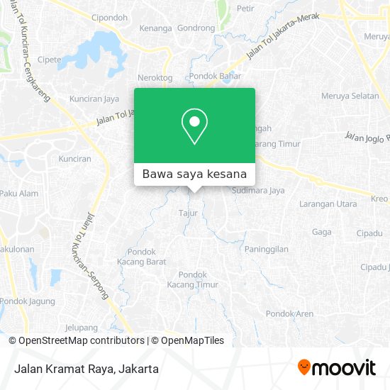 Peta Jalan Kramat Raya