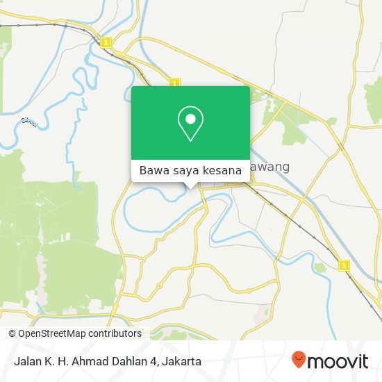 Peta Jalan K. H. Ahmad Dahlan 4, Karawang Barat