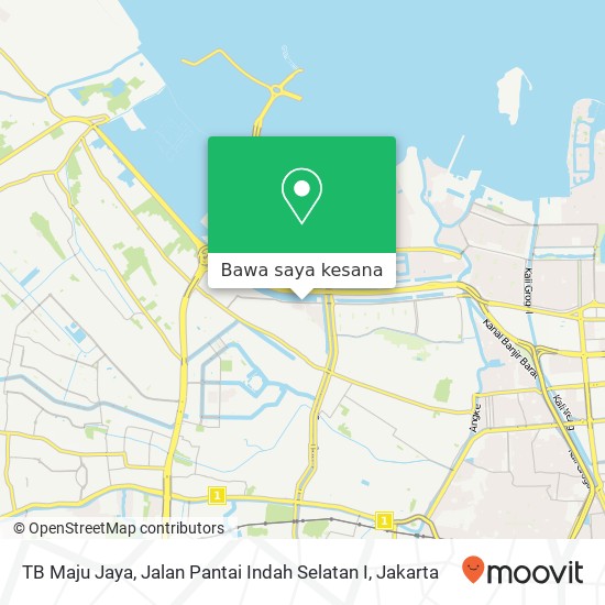 Peta TB Maju Jaya, Jalan Pantai Indah Selatan I