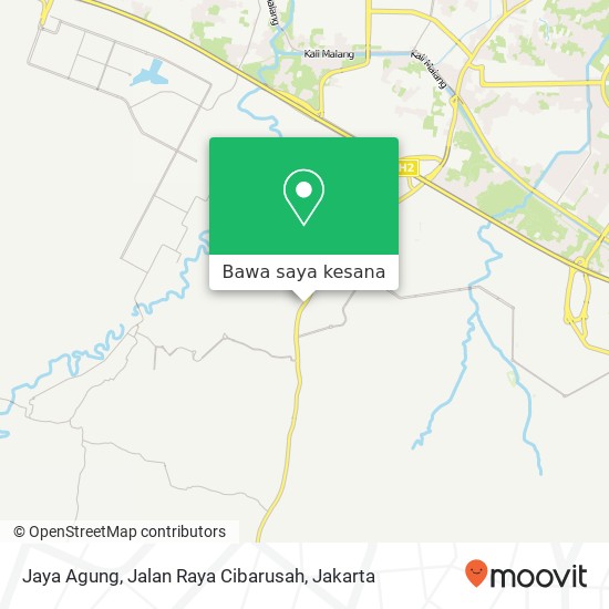 Peta Jaya Agung, Jalan Raya Cibarusah