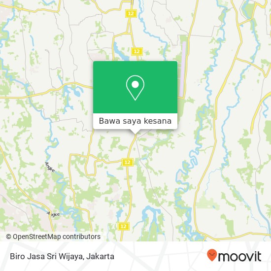 Peta Biro Jasa Sri Wijaya