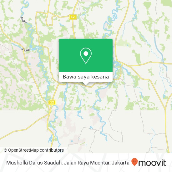 Peta Musholla Darus Saadah, Jalan Raya Muchtar
