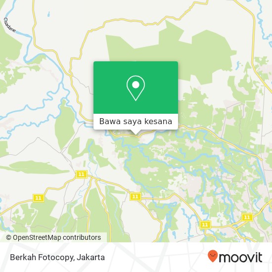 Peta Berkah Fotocopy, Jalan Letkol Senjaya Ranca Bungur