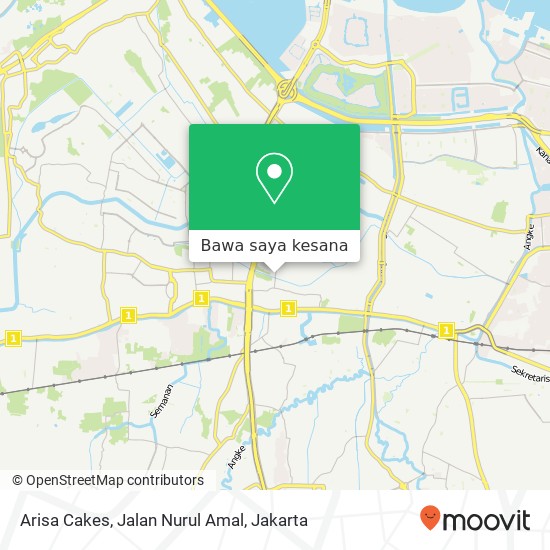 Peta Arisa Cakes, Jalan Nurul Amal