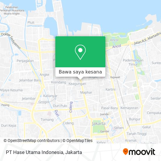 Peta PT Hase Utama Indonesia