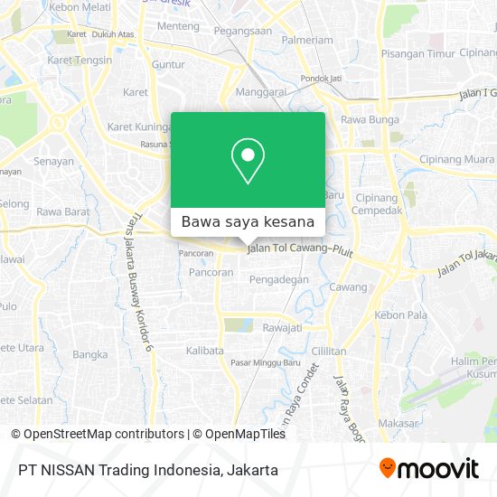 Peta PT NISSAN Trading Indonesia