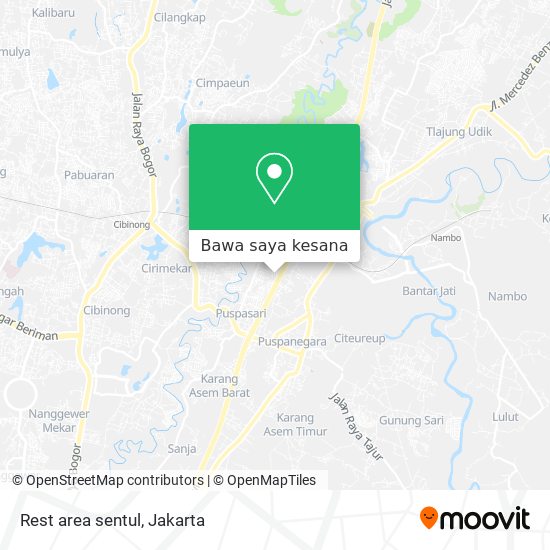 Peta Rest area sentul