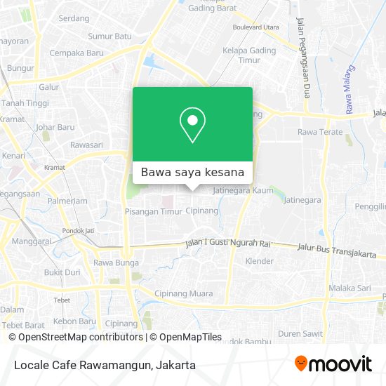 Peta Locale Cafe Rawamangun