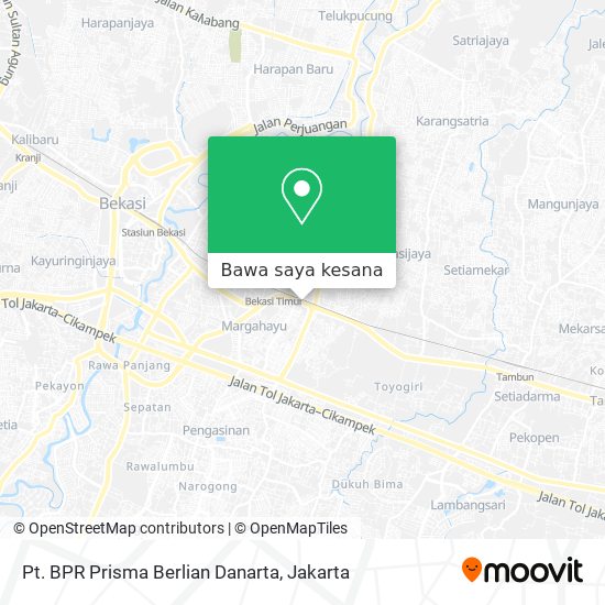 Peta Pt. BPR Prisma Berlian Danarta