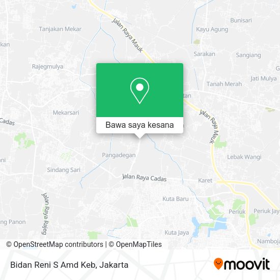Peta Bidan Reni S Amd Keb, Jalan Bugel