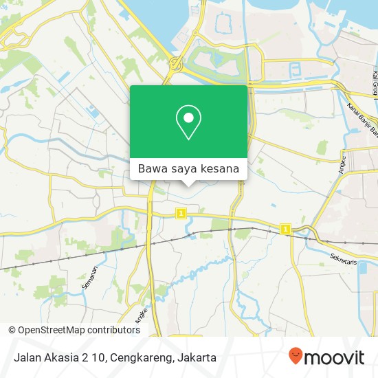 Peta Jalan Akasia 2 10, Cengkareng